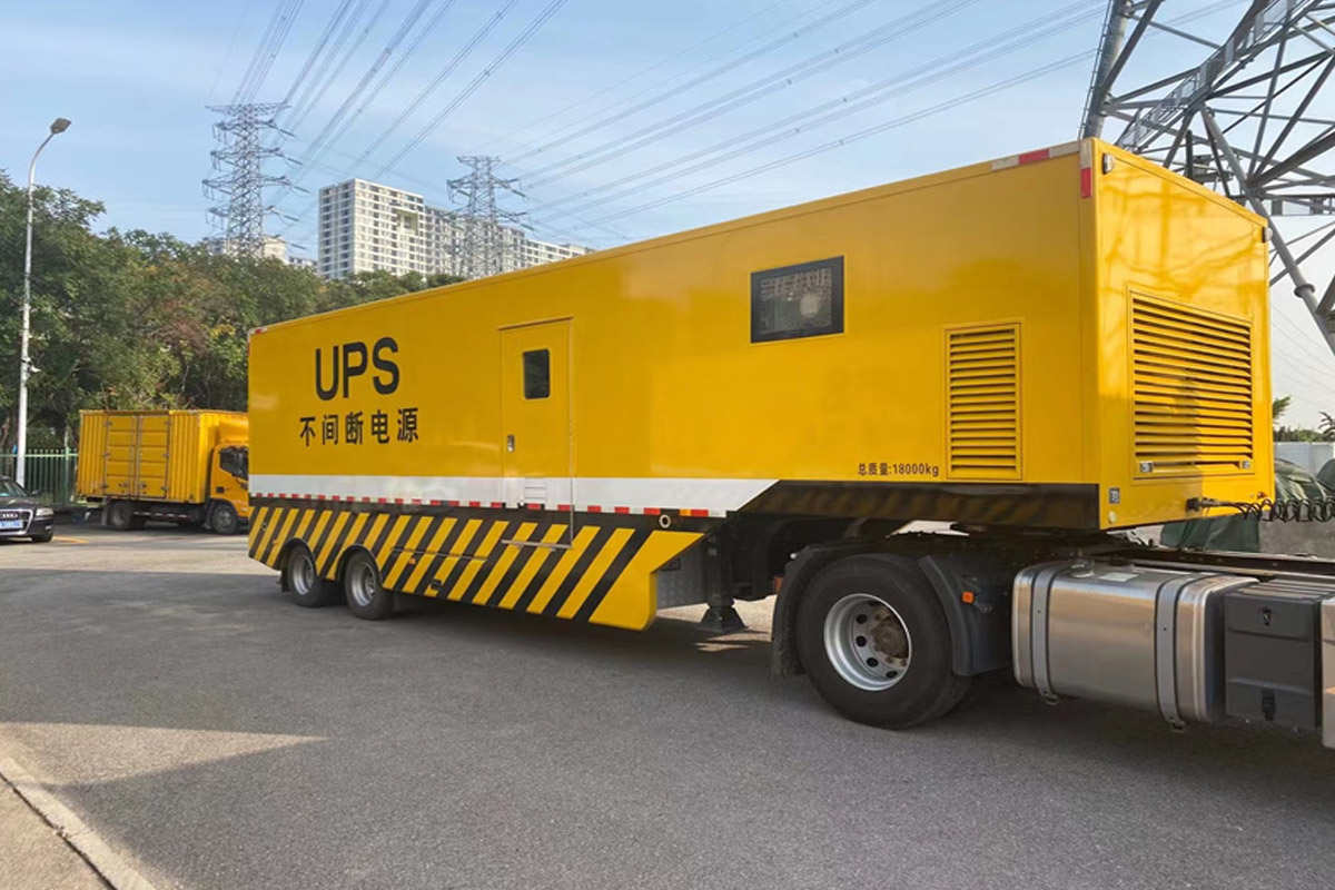 夷陵发电机租赁施工现场